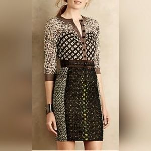 Anthropologie Byron Lars Melodist pencil dress